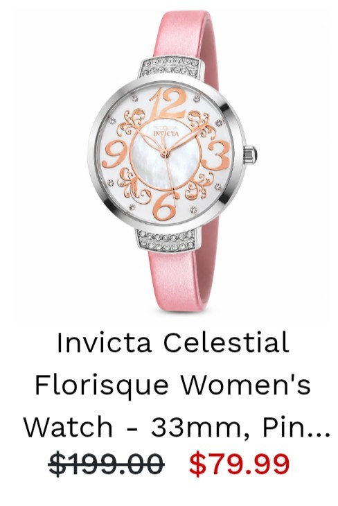 Invicta Celestial Woman’s Watch 70338 (Alice In Wonderland)