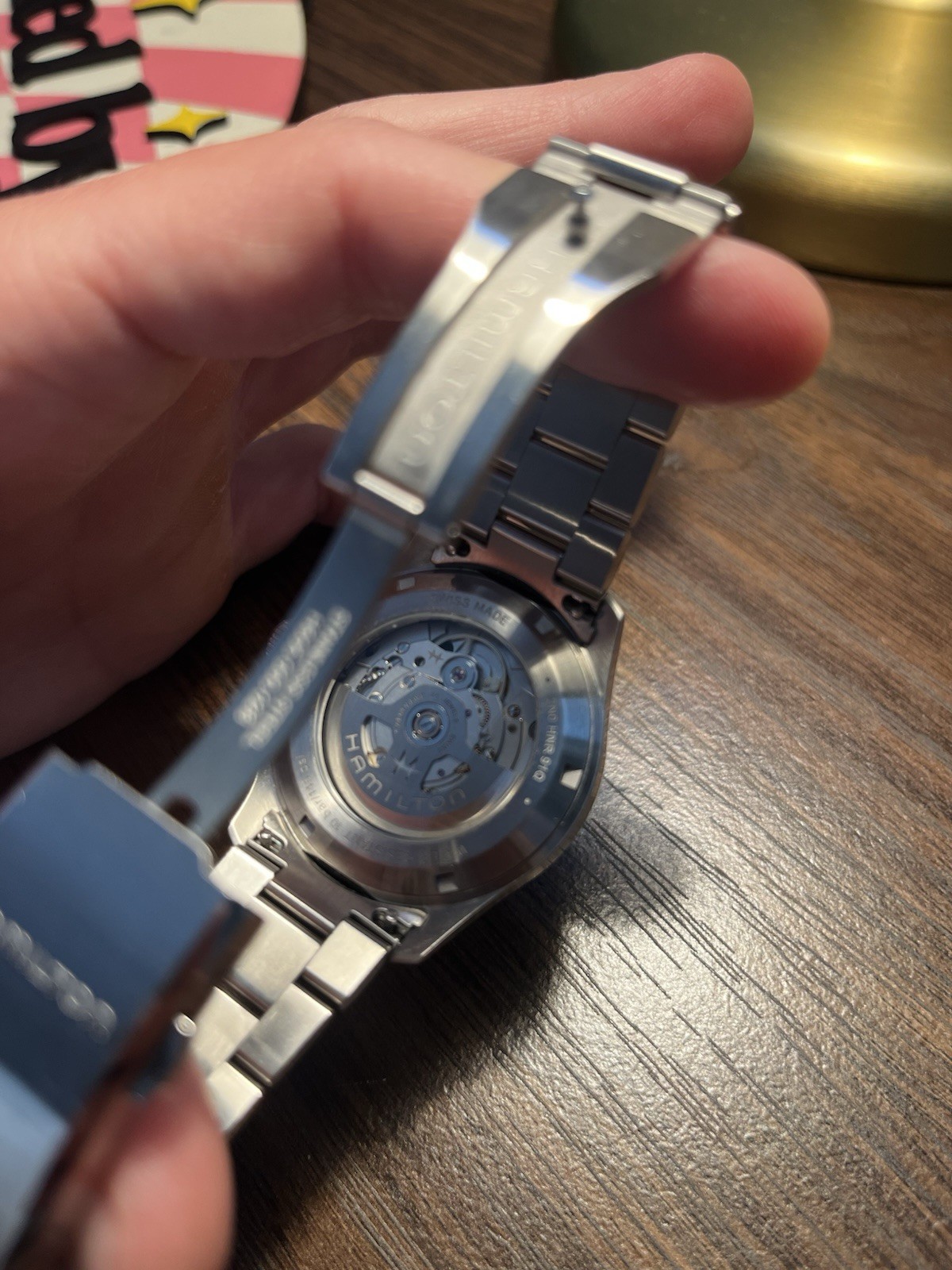 Hamilton Khaki Field Automatic 38mm Black Dial Steel Bracelet Watch w/ Box