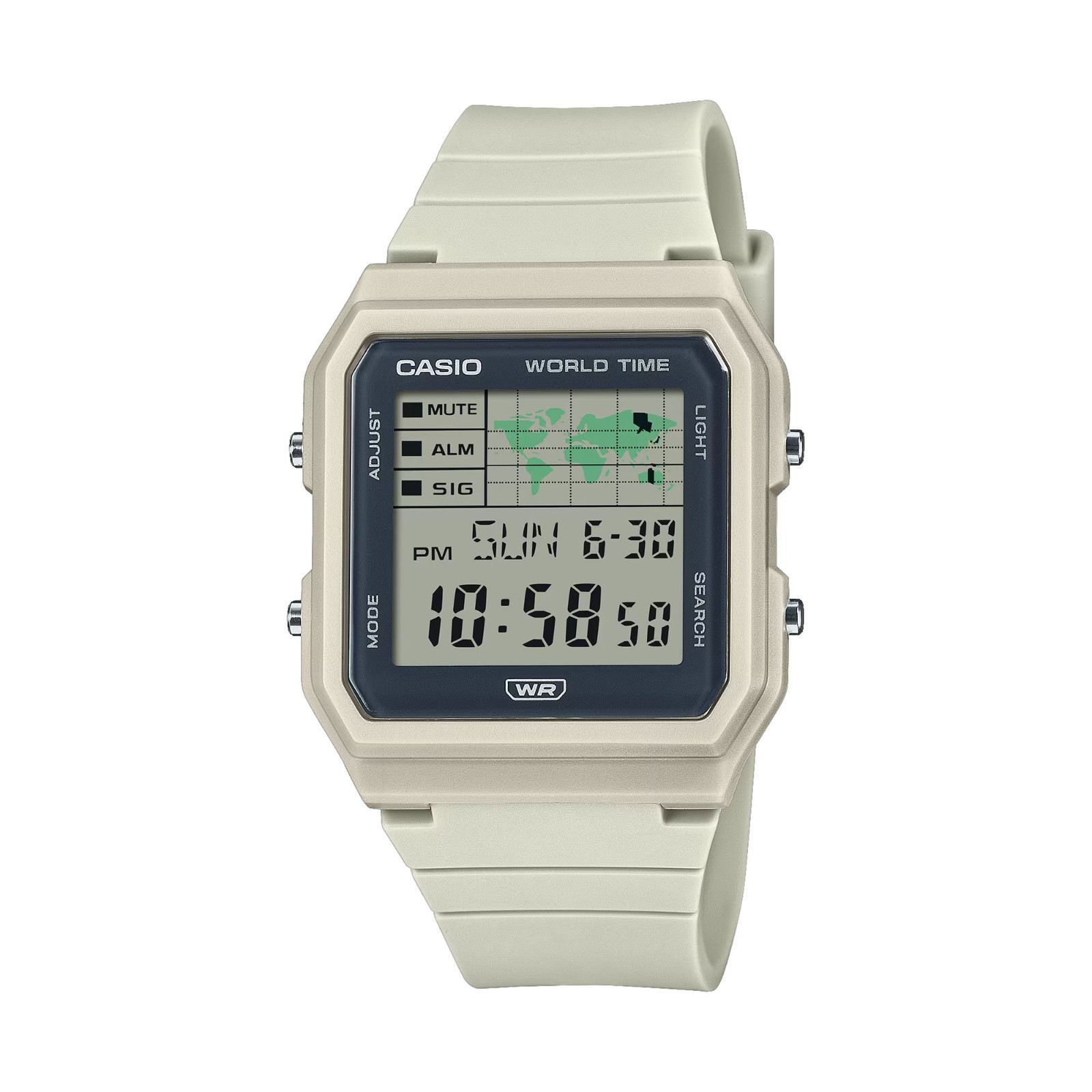 Casio LF30W-8A Women’s POP Rectangular Sand World Time Alarm Chronograph Watch