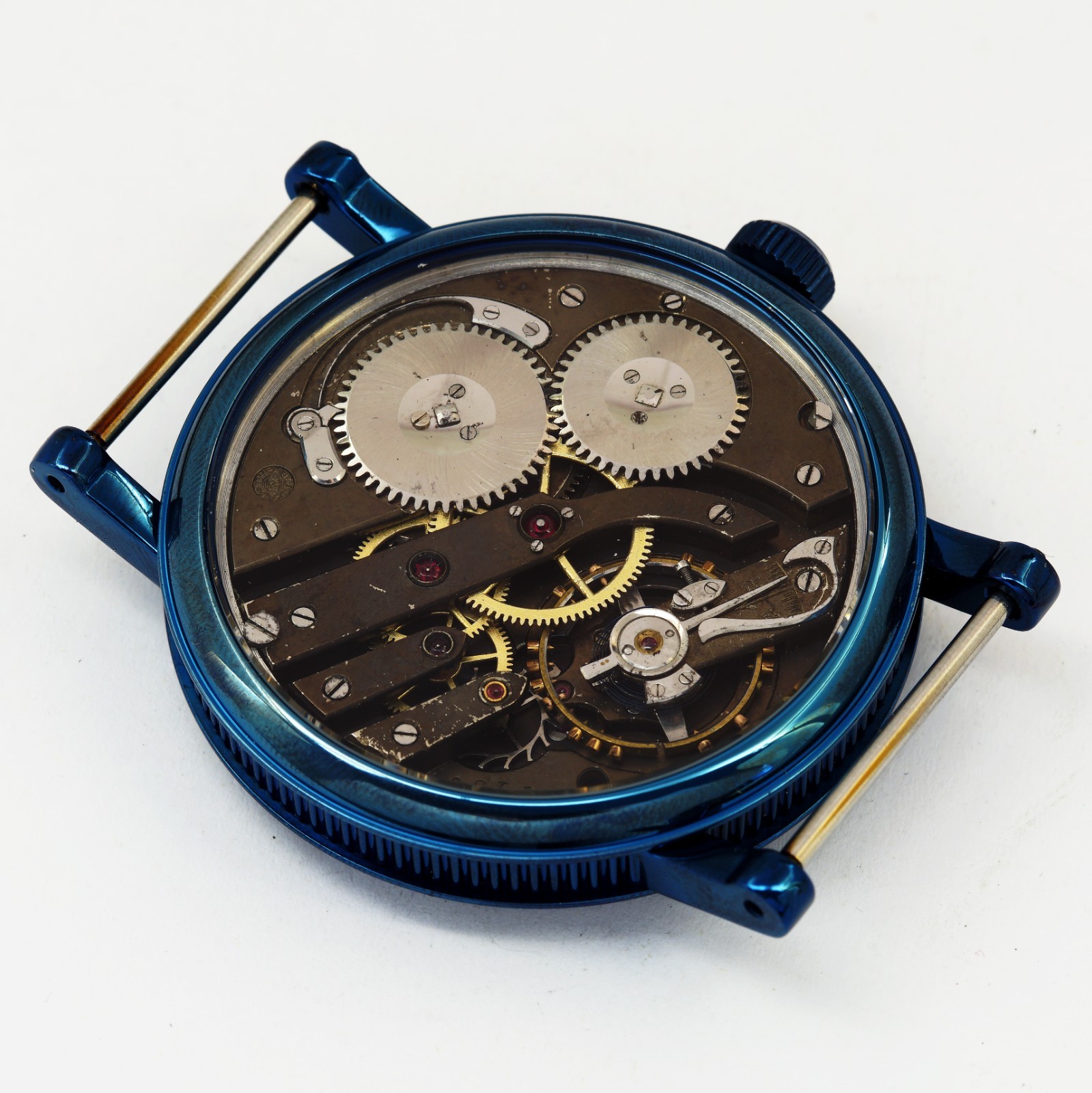 1920s IWC Schaffhausen Marriage Watch Unique Van Gogh Dial Skeleton wristwatch