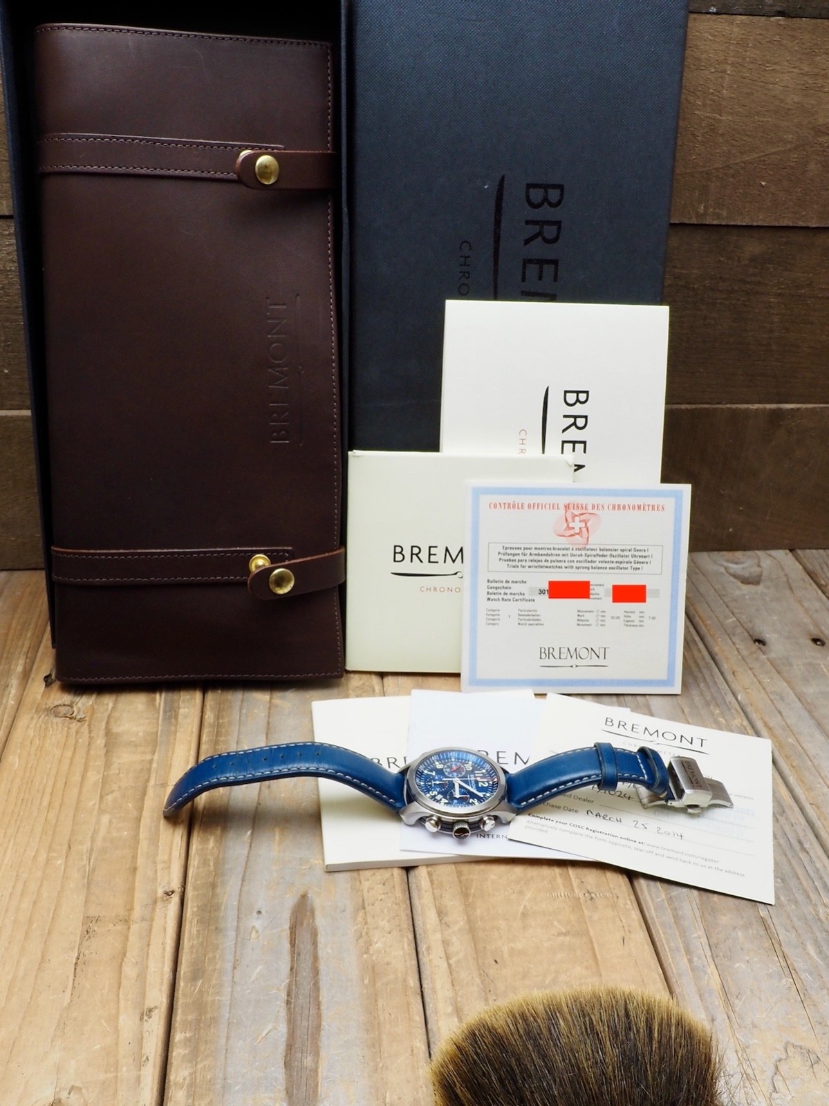 Bremont Pilot Chronograph Blue ALT1-P2 95% LNIB Best Color Dial Discontinued