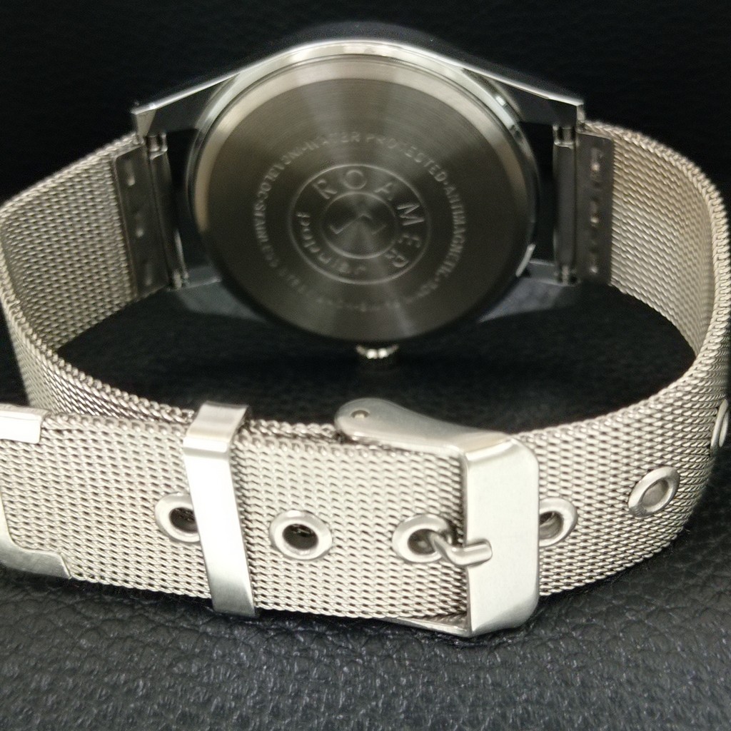 HAND-WINDING VINTAGE SWISS MENS REFURBISHED BLACK COLOR DIAL WATCH a707175-1