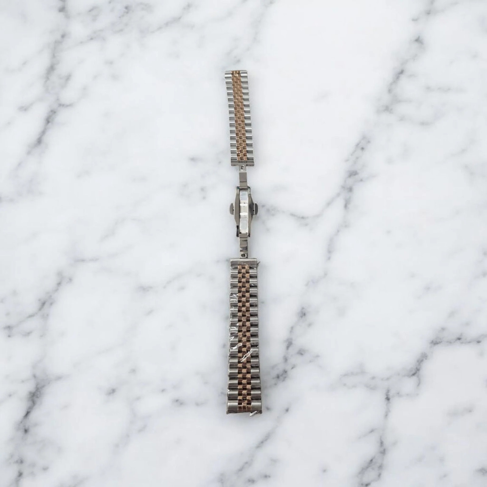 20mm Stainless steel Brushed and Rose Gold Jubilee Bracelet