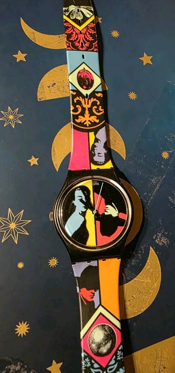 SWATCH WATCH AG 1988 “COLOURED LOVE” #755 SWISS ETA RARE WORKING!!!