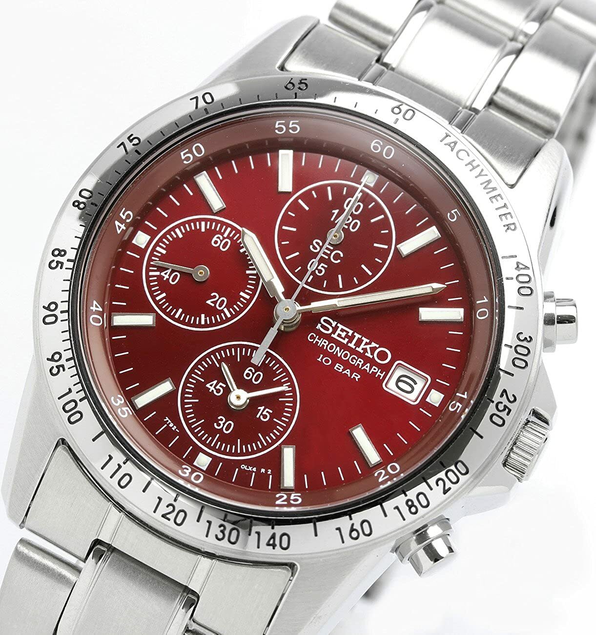 SEIKO SEIKO SPIRIT SBTQ045 Chronograph Men’s Watch 10 BAR Red New in Box