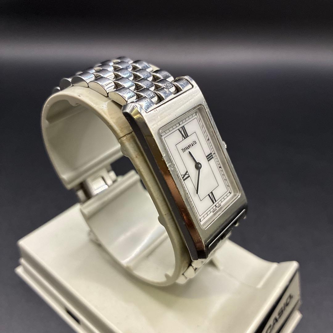 Tiffany & Co. Classic Square Quartz Watch Square 20mm Working Authentic from JP