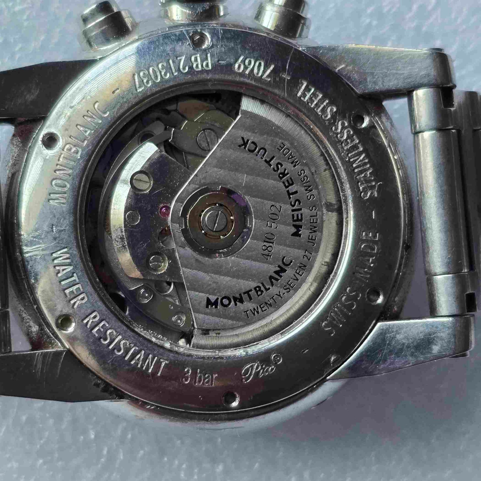 MONTBLANC TIMEWALKER Chronographe. Ref : 7069. Cal: 4810. For Parts/Repairs