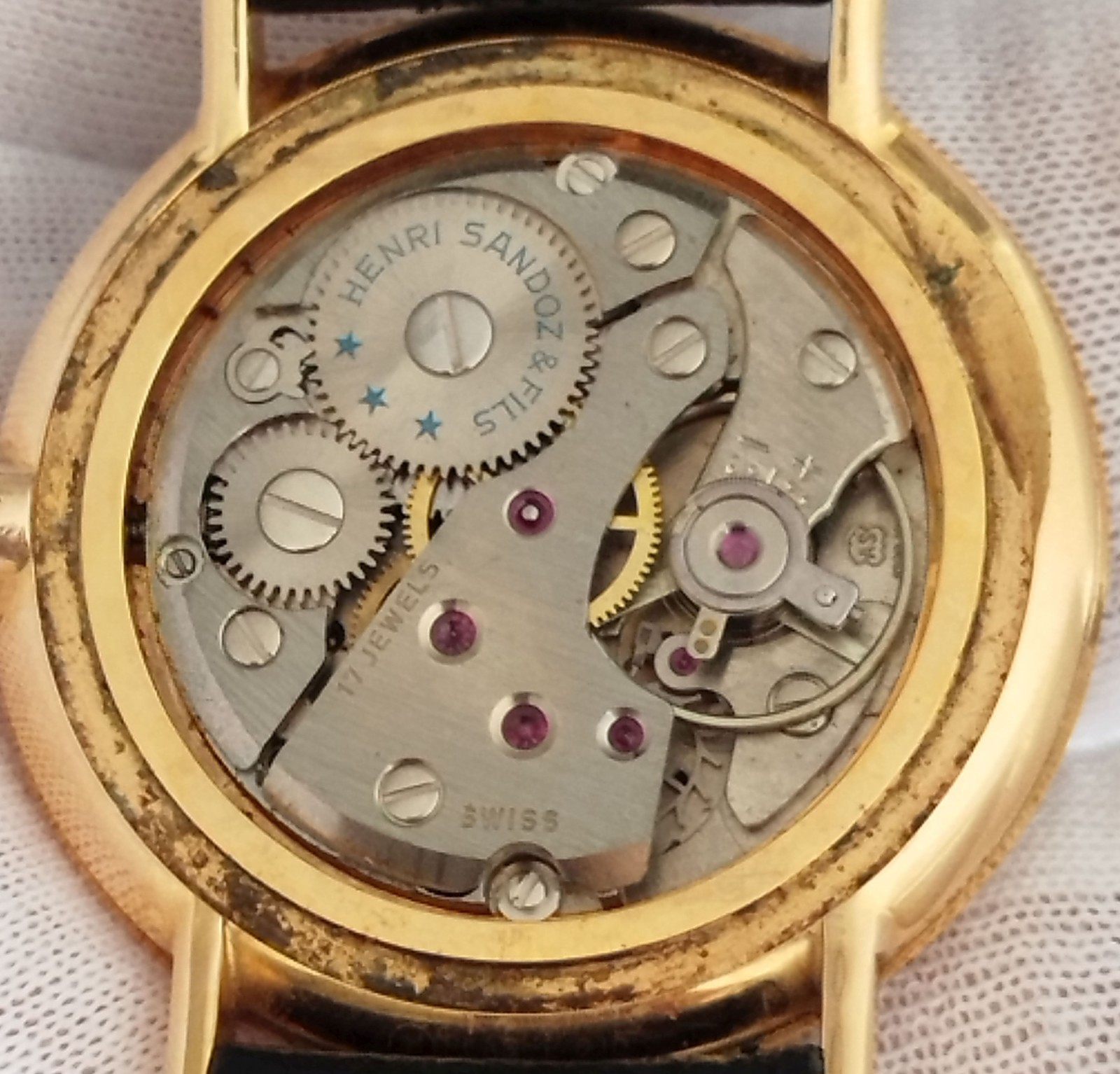 Vintage Henri Sandoz & Fils Men’s Watch 34mm | Sub-Second | AS 1790/92 | Swiss