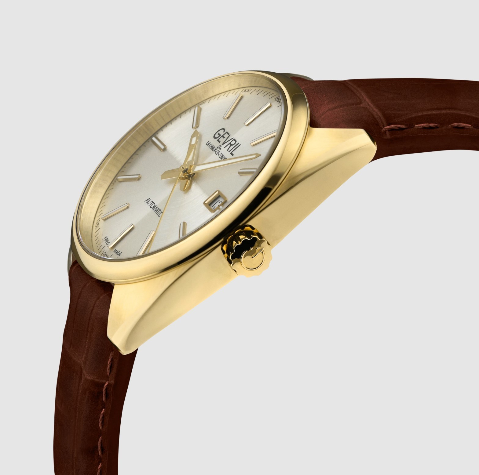 Gevril 48704A Men’s Five Points Swiss Automatic Watch 40mm