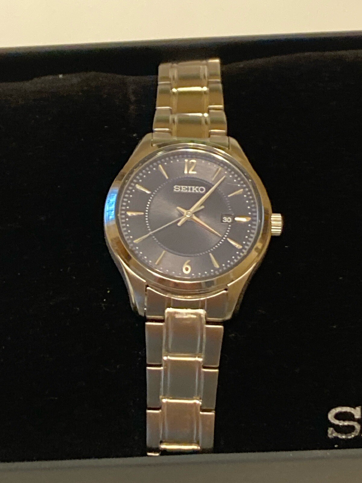 Seiko SUR425 LDS Womens Watch Water Resistant 10Bar SS Sapphire Crystal Japan