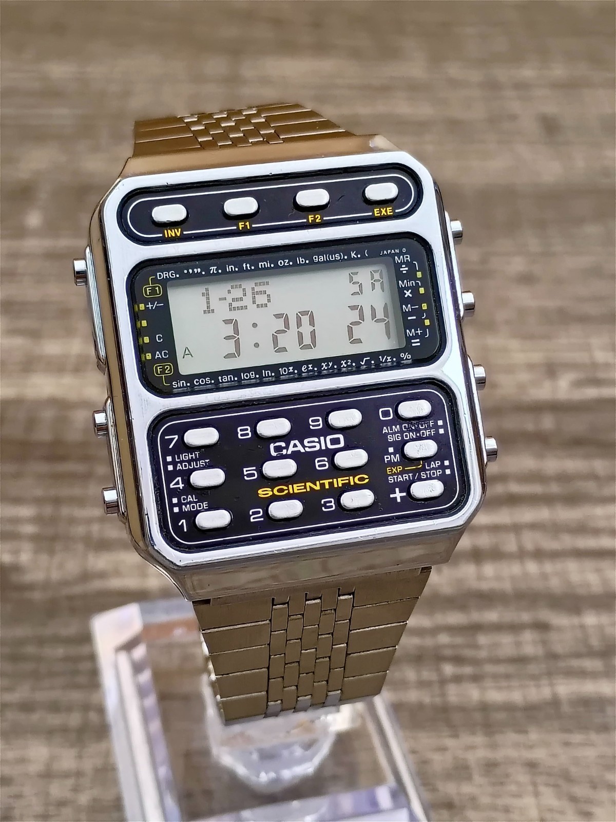 CASIO -Vintage- SCIENTIFIC Calculator Watch CFX-200 -Module 197- GREAT & Working