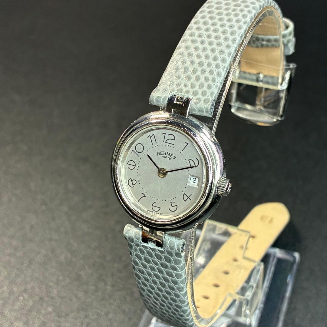 Hermes Profile Women’s Silver Quartz Wristwatch Japan Used 073717