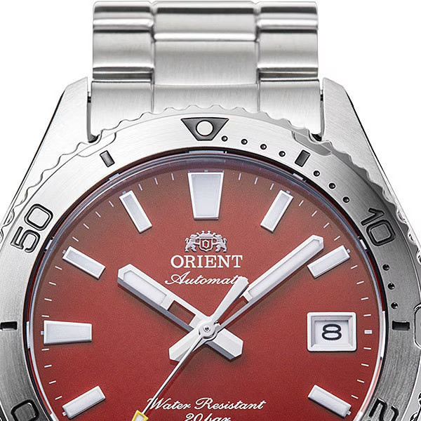Orient RN-AC0Q09R Sports Mako 40 Automatic Men’s Diver Watch StainlessSteel Red