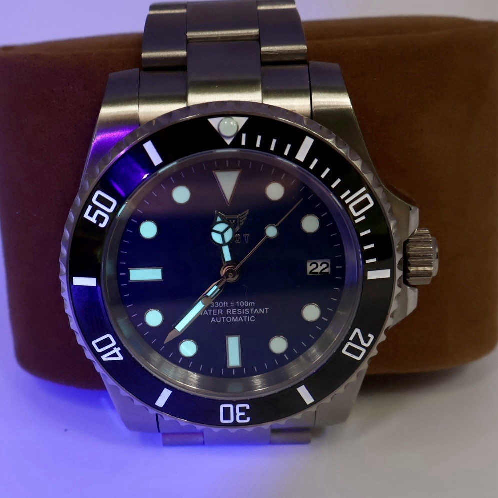 SALE VAQT Custom American Assembled Automatic Watch Date Genuine NH35