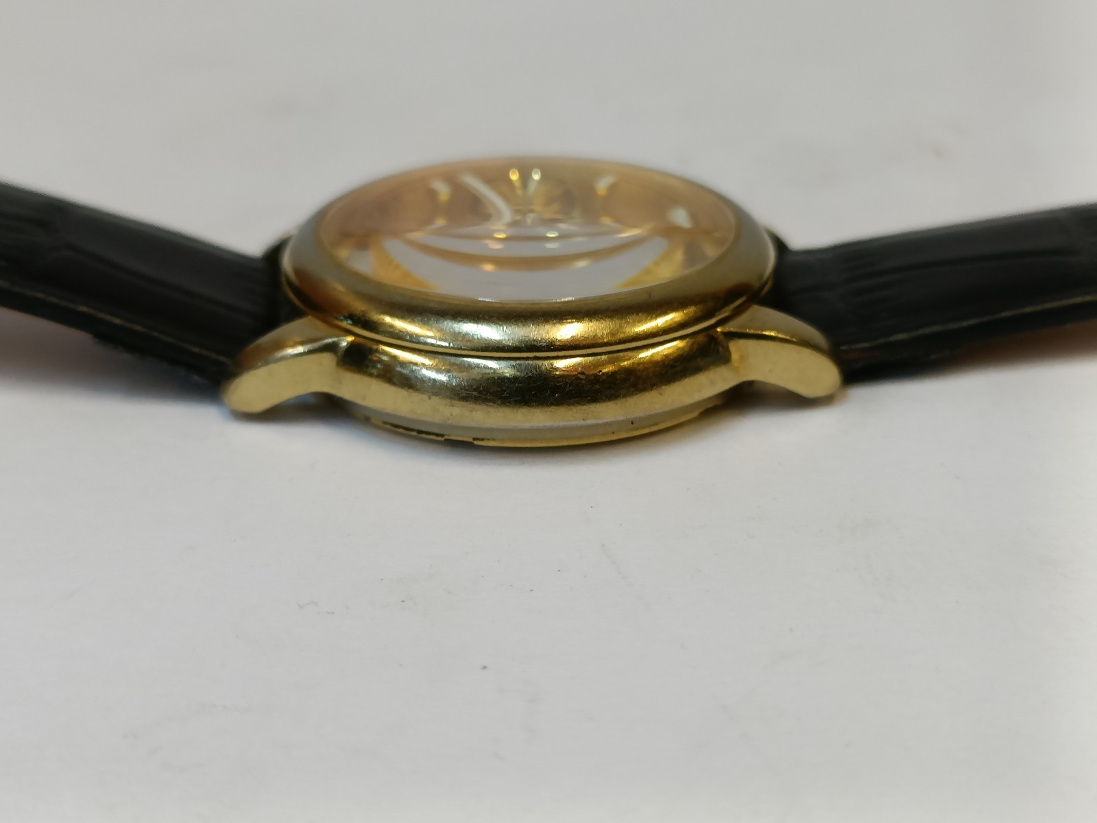 SANDOZ CHRONOGRAPH QUARTZ GOLD DIAL 89410 MEN’S WORKING CONDITION