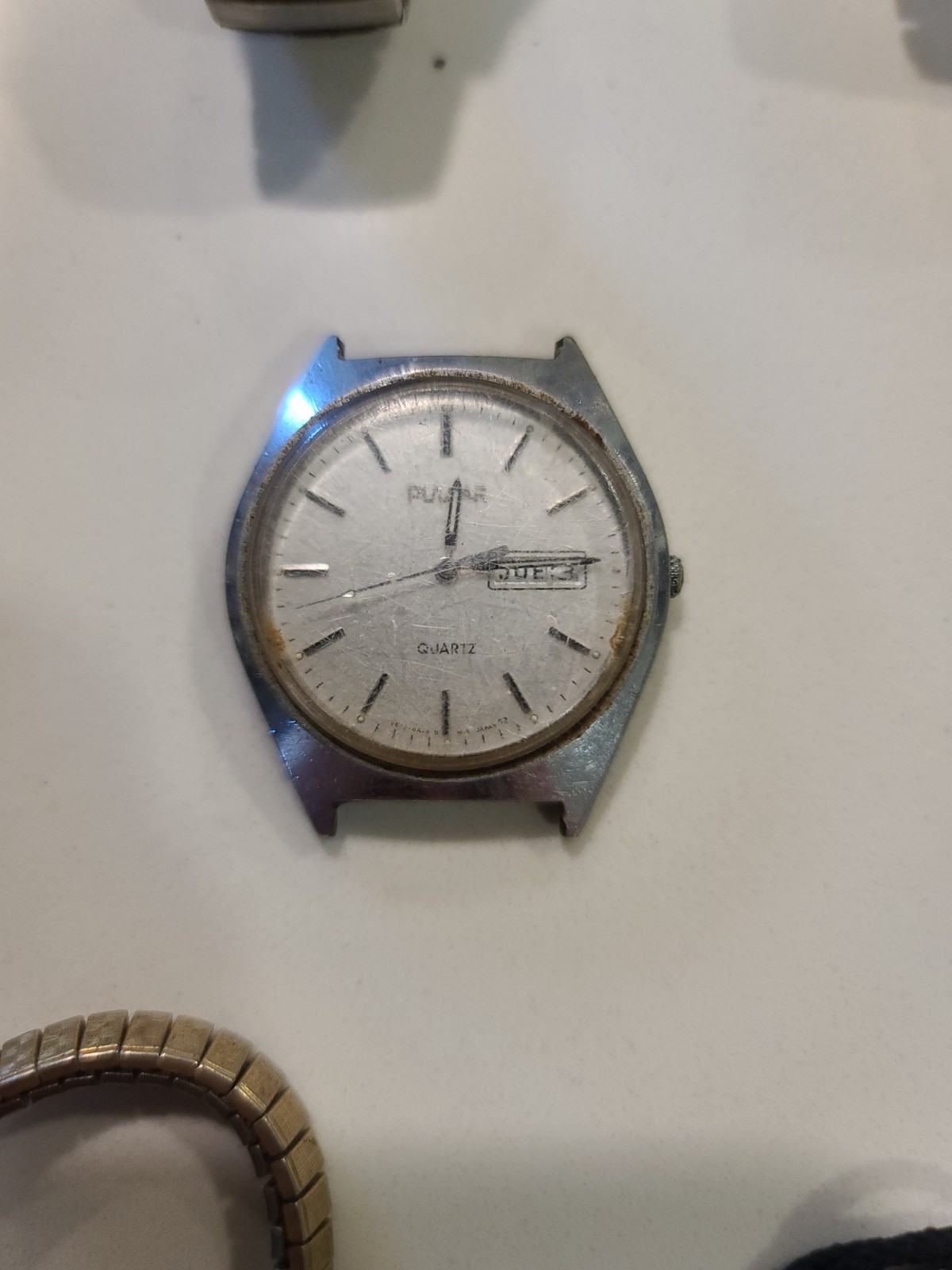 Vintage Watch Lot Timex Benrus Seiko Pulsar Waltham Accurist Parts/Repair 20+