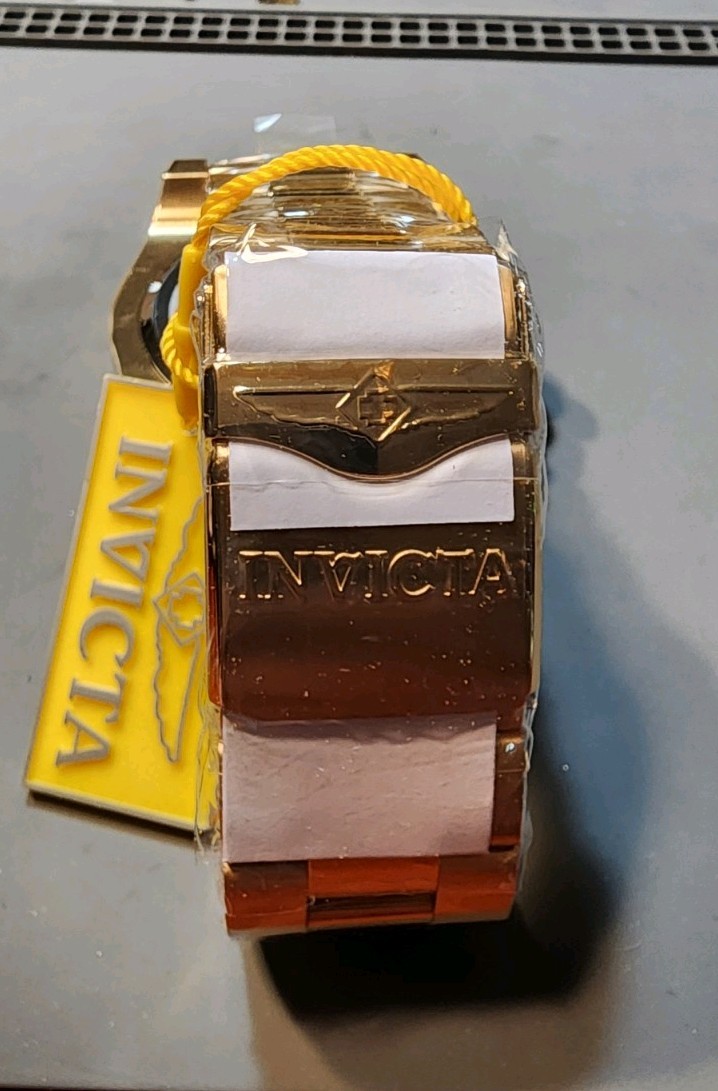Invicta Bolt Ace Men’s Wristwatch 52mm Steel/Gold #48866 Brand New!