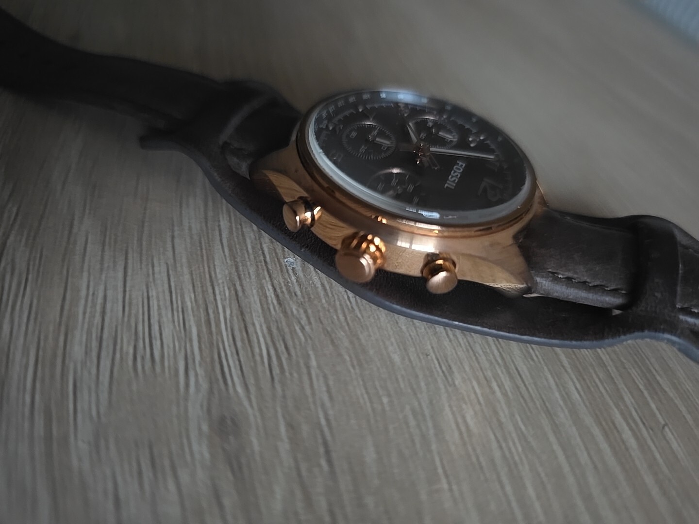 Fossil Flight Watch Watch CH2883 Stainless Steel Brown Leather Steap Quartz