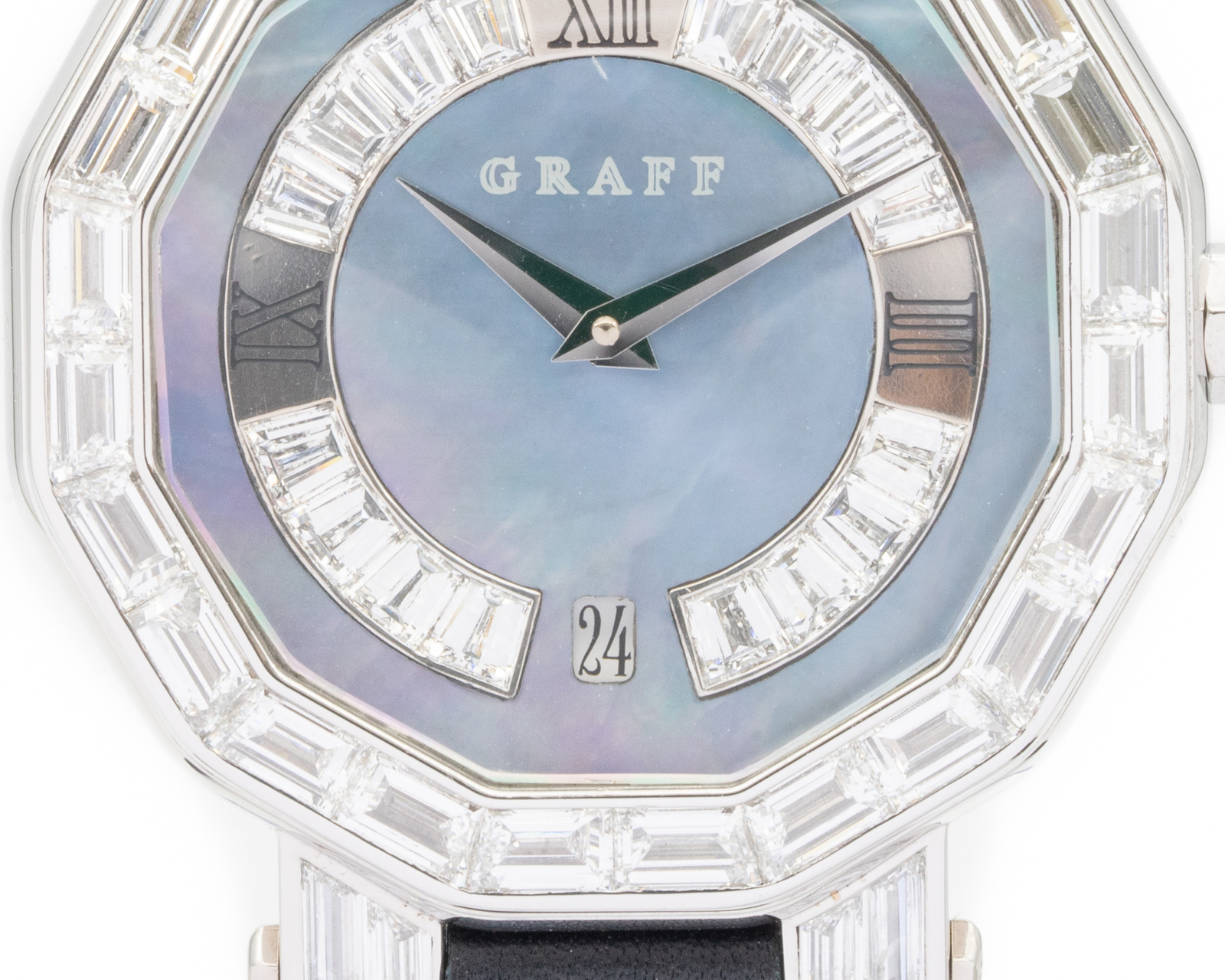 Graff London 36mm Diamond Ice Blue Mother-Of-Pearl Dial Watch