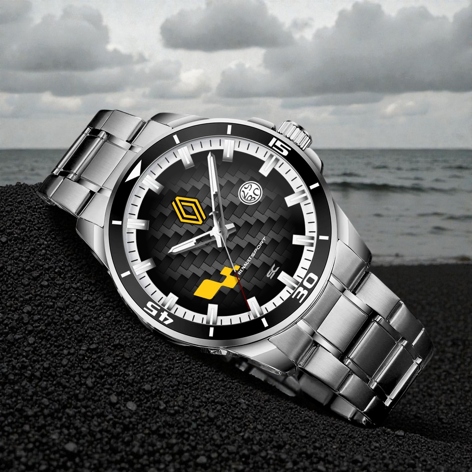 Renault Sport GT Carbon Megane RS Clio Steel Wrist Watch for Lovers