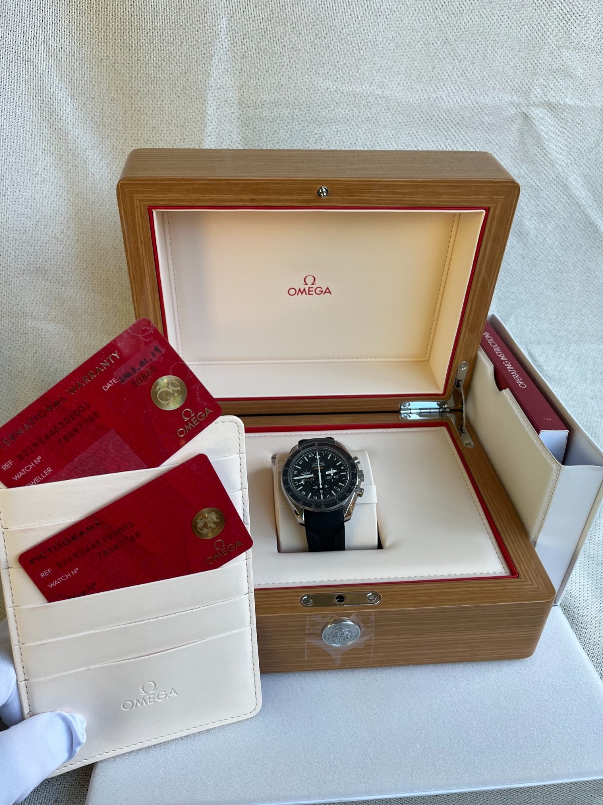 Omega Speedmaster Anniversary Series 44.25 mm, titanium on rubber strap