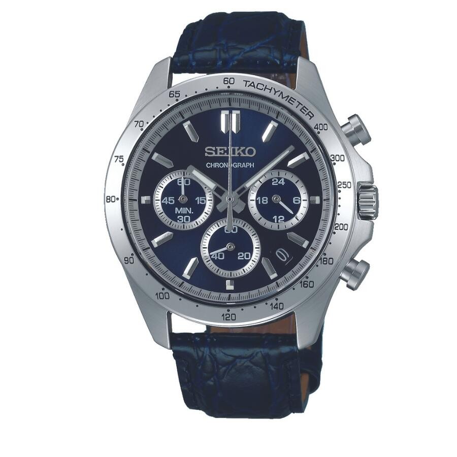 SEIKO Spirit SBTR019 Quartz Chronograph Navy Men’s Watch Authentic Japan