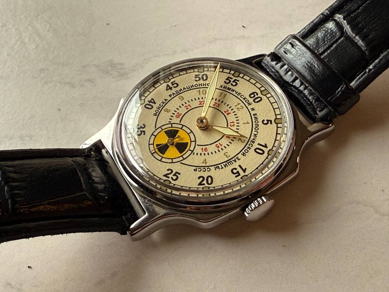 Soviet Mechanical Wrist Watch Pobeda Chernobyl Atomic Radiation USSR original