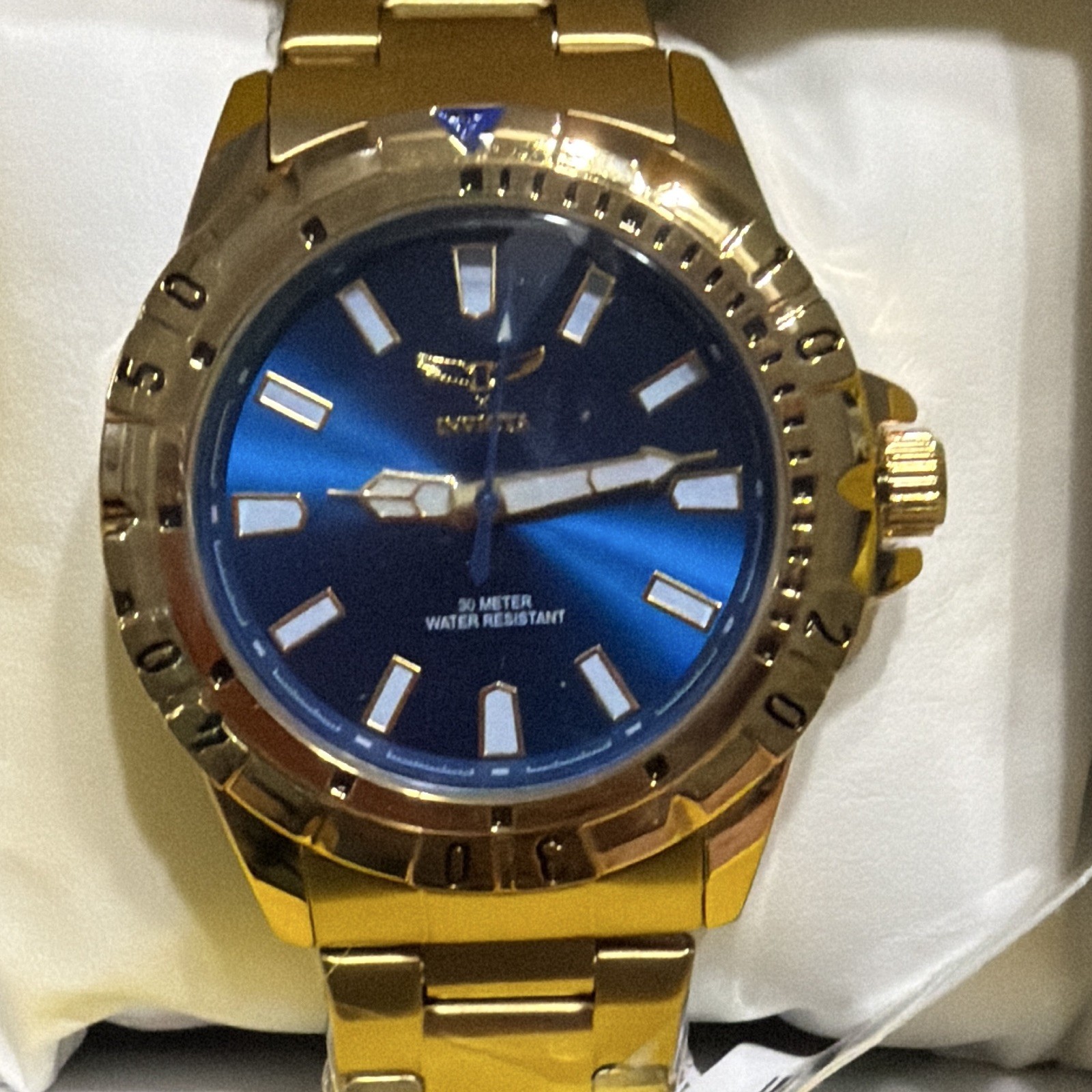 Invicta Specialty I by Invicta Men’s Watch 42mm(69033), Gold tone, Blue dial NIB