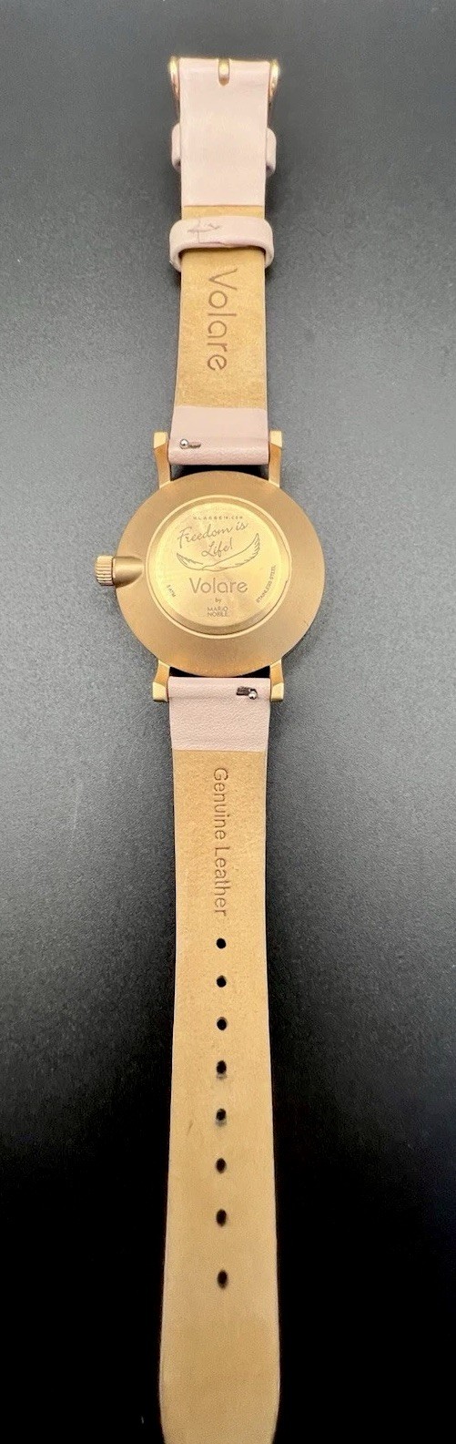 Unique Klasse 14 Volare, 6.9”Leather Band, WR 50M, 36mm Case, Works Great