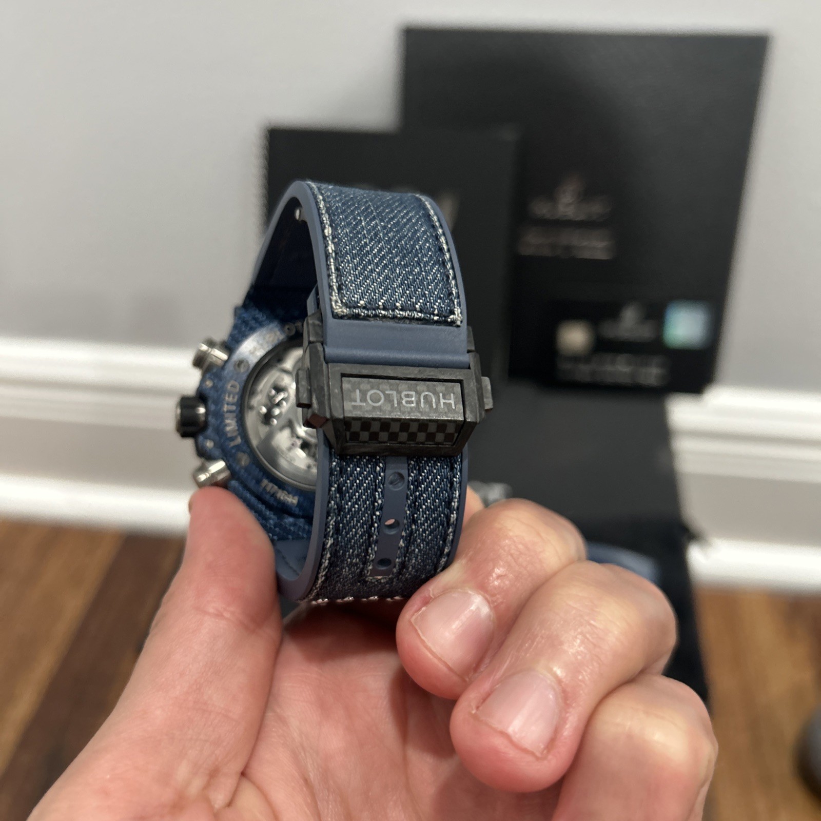 Hublot Big Bang Unico Italia Independent $26K MSRP Carbon WITH HUBLOT GLASSES