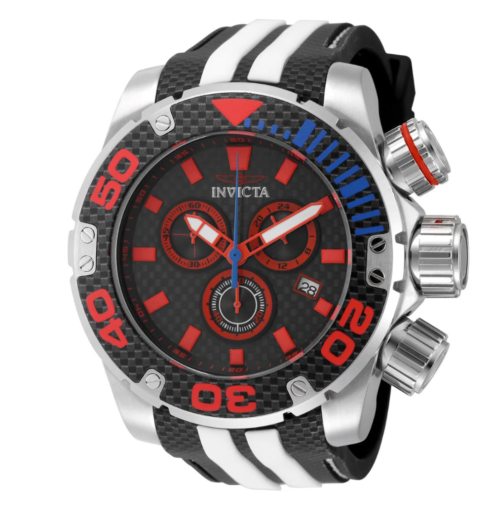 Invicta Sea Hunter Harpoon Strike Men’s Watch 52mm, White, Black 48992 NIB