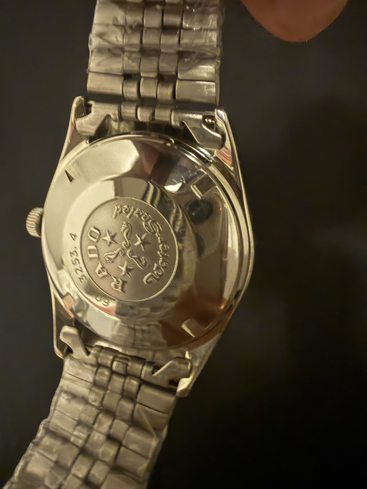 Rado Purple Horse Automatic Day-Date 36mm Silver Dial Steel Vintage Mens Watch