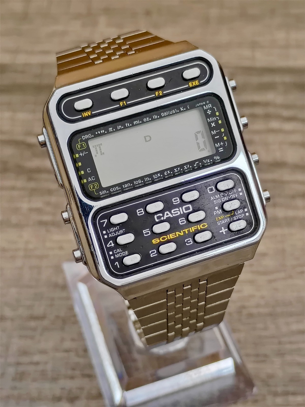 CASIO -Vintage- SCIENTIFIC Calculator Watch CFX-200 -Module 197- GREAT & Working