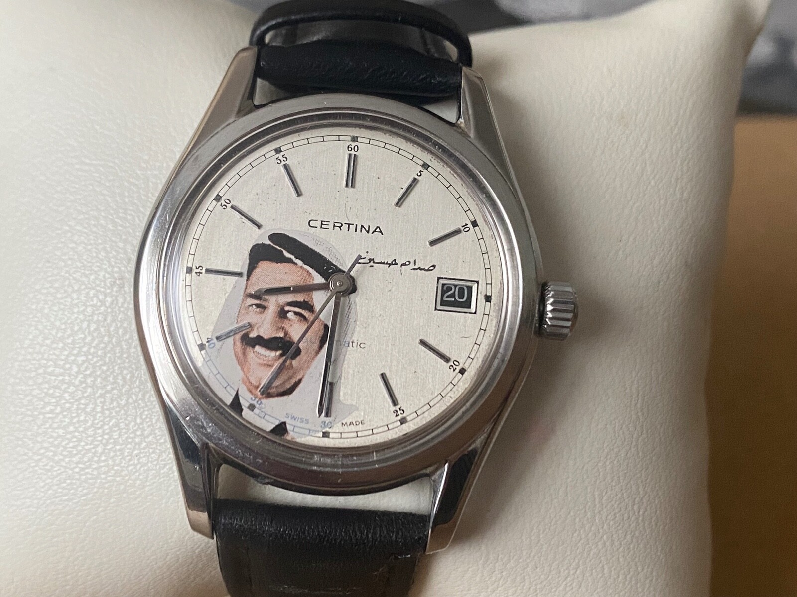 Certina Automatic Iraq Saddam Hussein Special Edition Watch White Head Cover