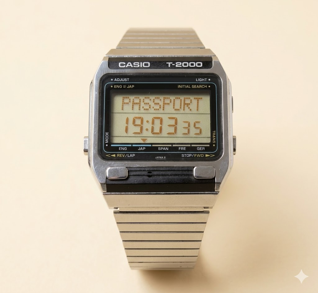 CASIO 80's Rare Vintage T-2000 Men’s Digital Eng -Japan- Dictionary & works
