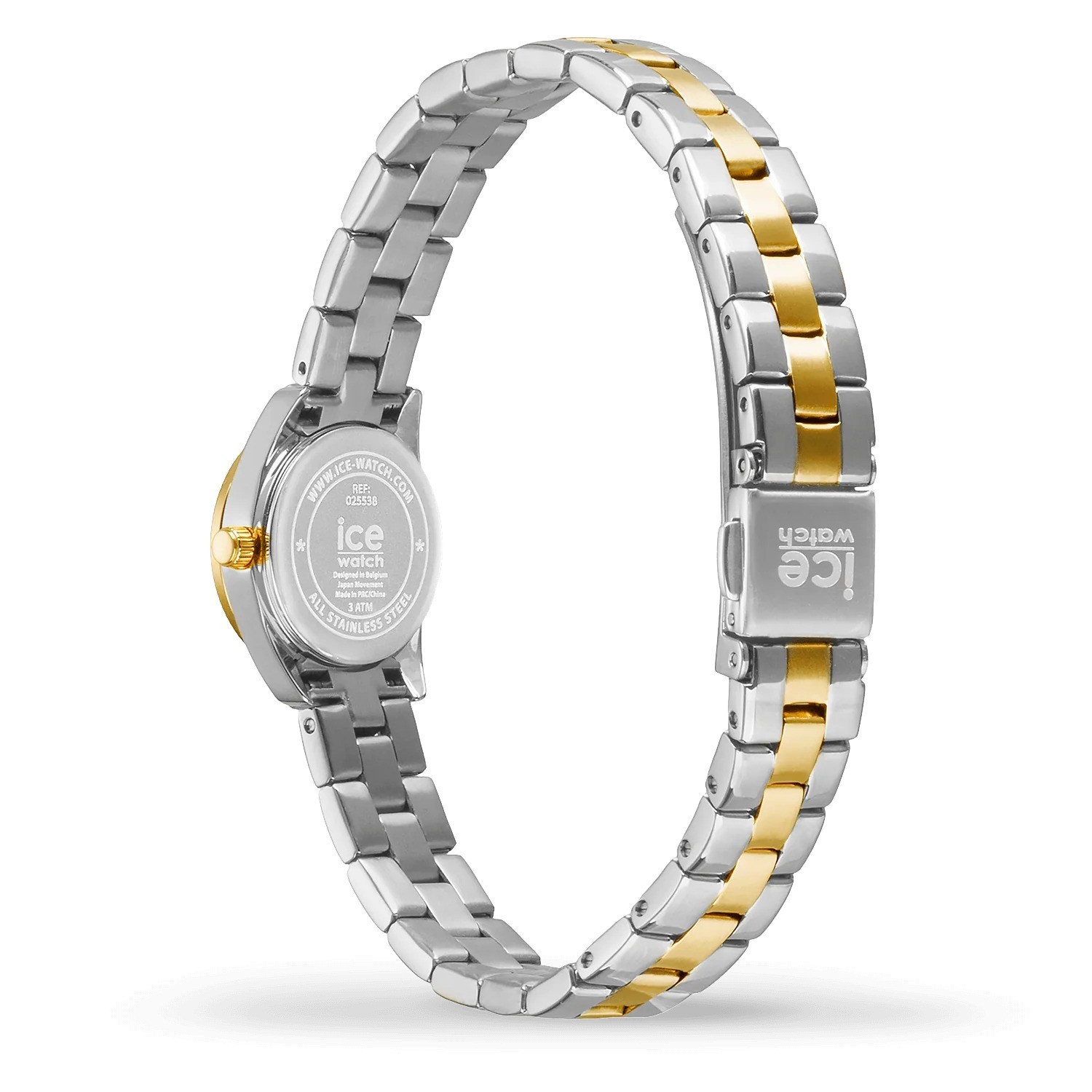 Ice Watch Multicolour Womens Analogue Watch Ice Mimi – Silver Gold – Olive