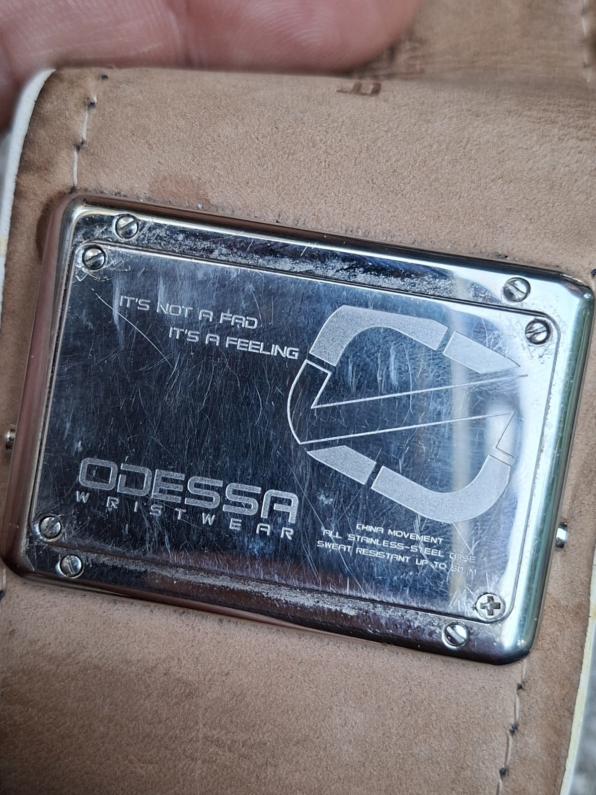 Odessa Digital Leather Cuff ladies watch