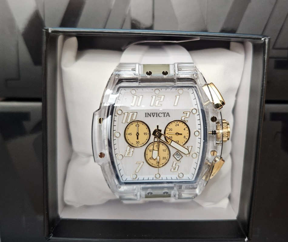 Invicta S1 Rally Vortce Men’s Quartz (IM-Q-304) Watch – 47mm, White (49983) NIB