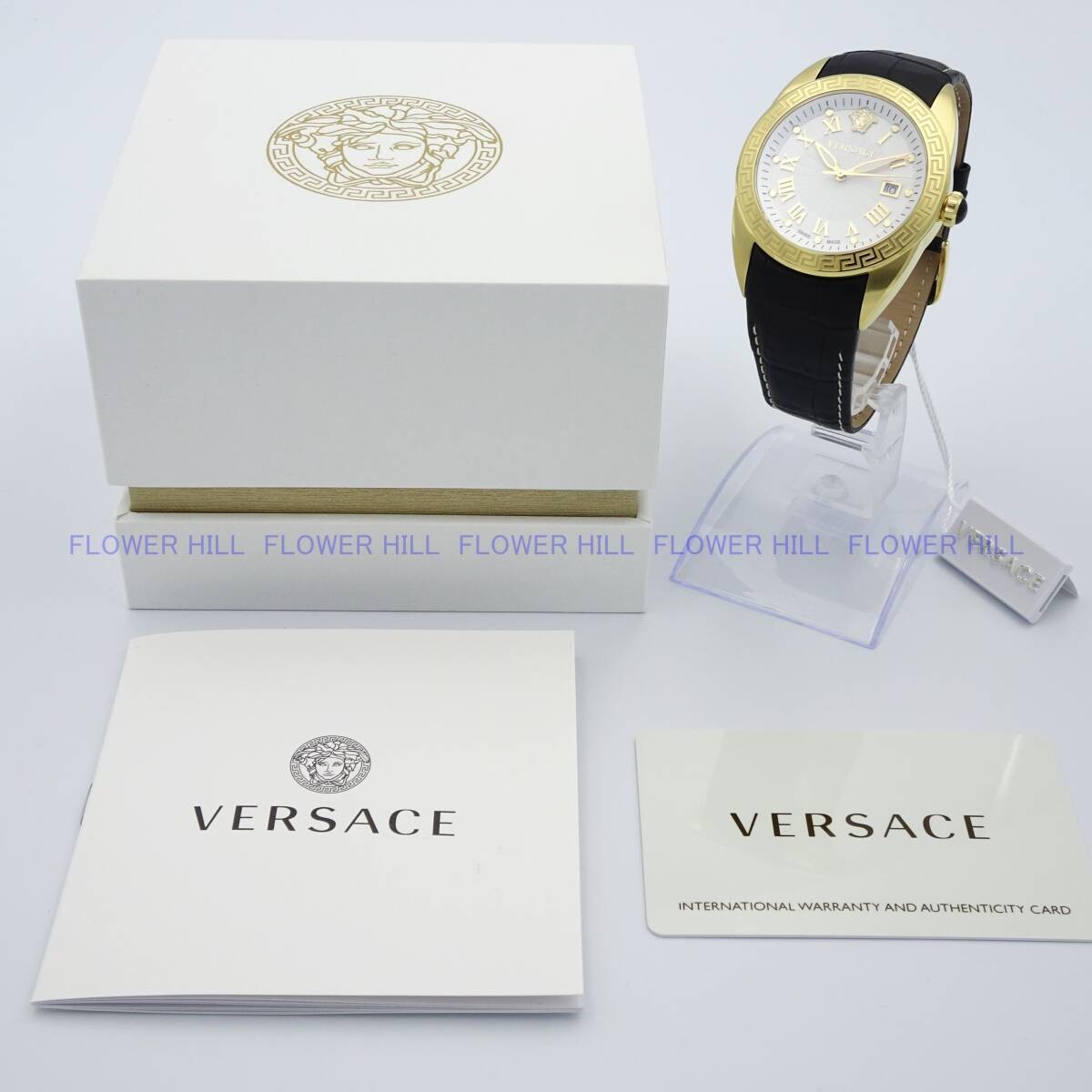 [B1Y] Versace Men’s Watch Quartz V SPORT II VFE130015 White Gold [t5y]