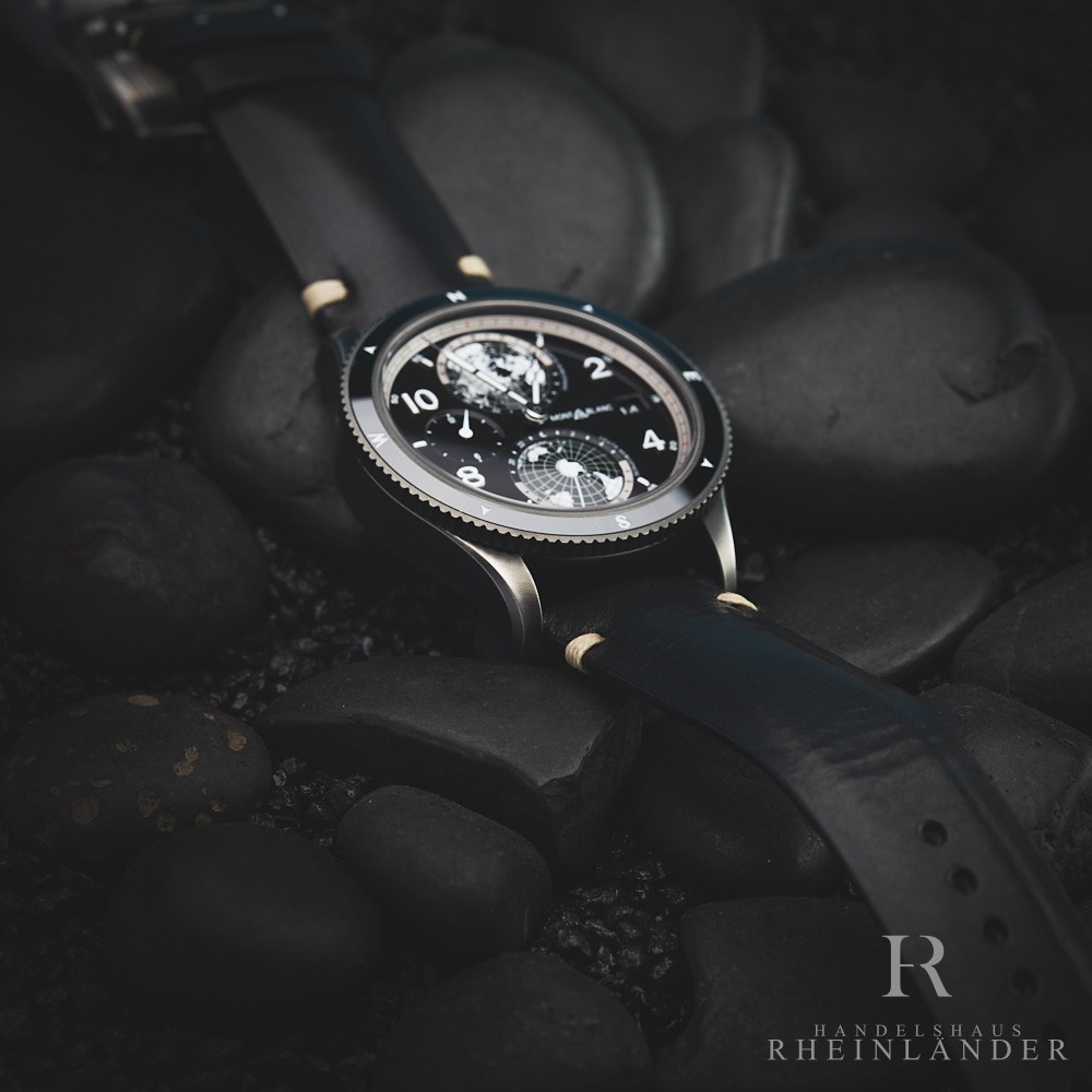 Montblanc 1858 Geosphere Steel Ceramic Ultra Black Limited Edition 1858 128257