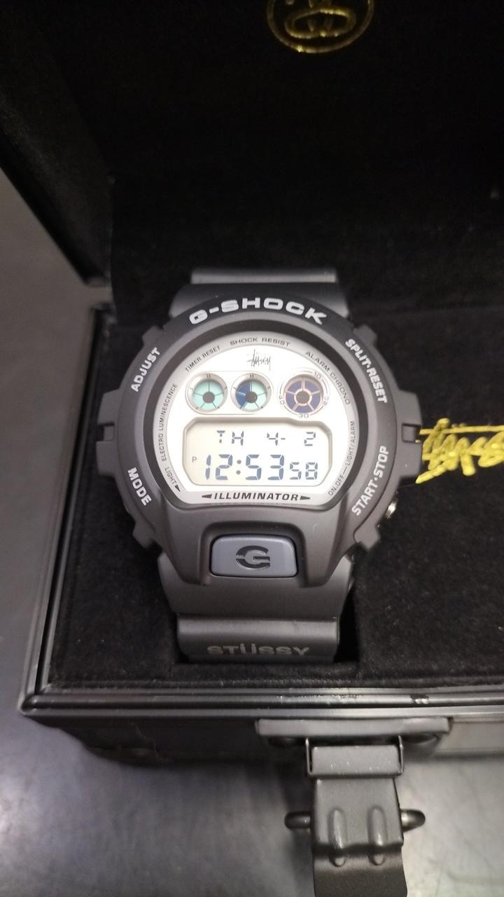 CASIO G-SHOCK DW-6900STF (Stussy 35th) Black Watch Auth Japan