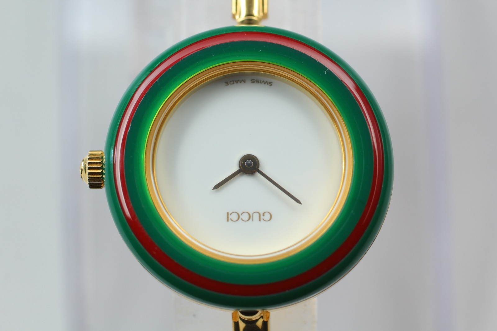 [Near MINT w/ BOX ] Gucci Change Bezel 11/12.2 Women Watch Gold 12 Colors JAPAN