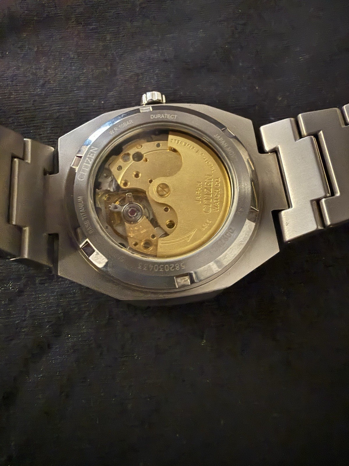 Citizen Automatic Titanium Men’s Watch 40mm Gray Dial Date 10 Bar w/Box