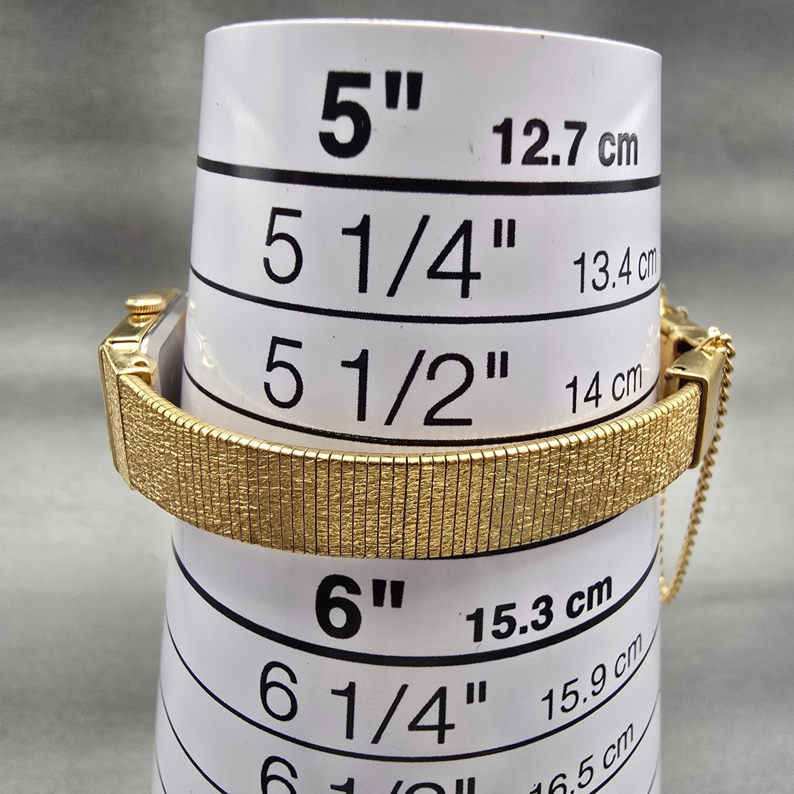 Seiko Watch Women 12mm Gold Dial Gold Tone Rectangle 2E20-6479 New Battery VTG