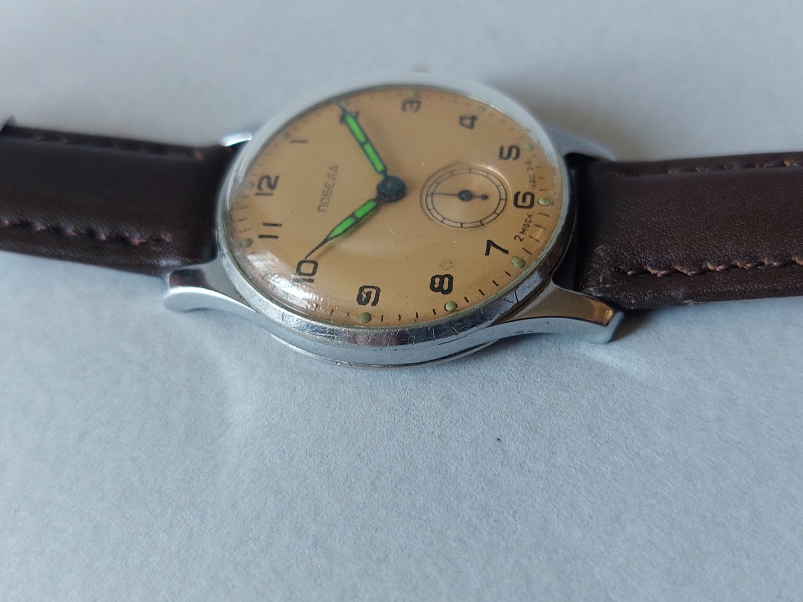 POBEDA ПОБЕДА 1950’s 2 МЧЗ Authentic USSR (Serviced,Oiled)