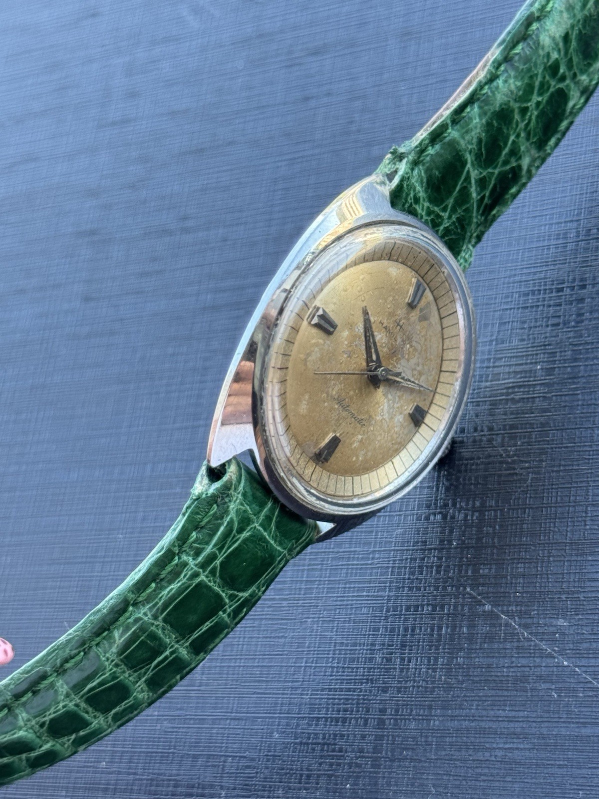 Vintage Hamilton 4000-3 Automatic Eta 2451 Mens 35.5mm Swiss Made Years 1960