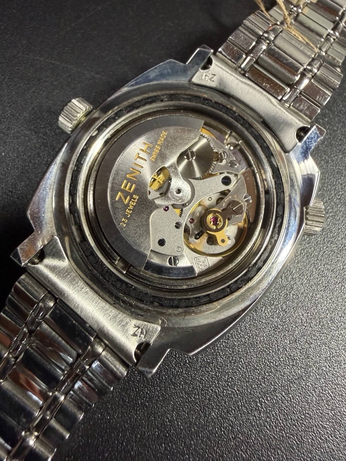 ZENITH Super Sub Sea A3635 Diver Automatic Gay Brothers Vintage 1970 Near NOS