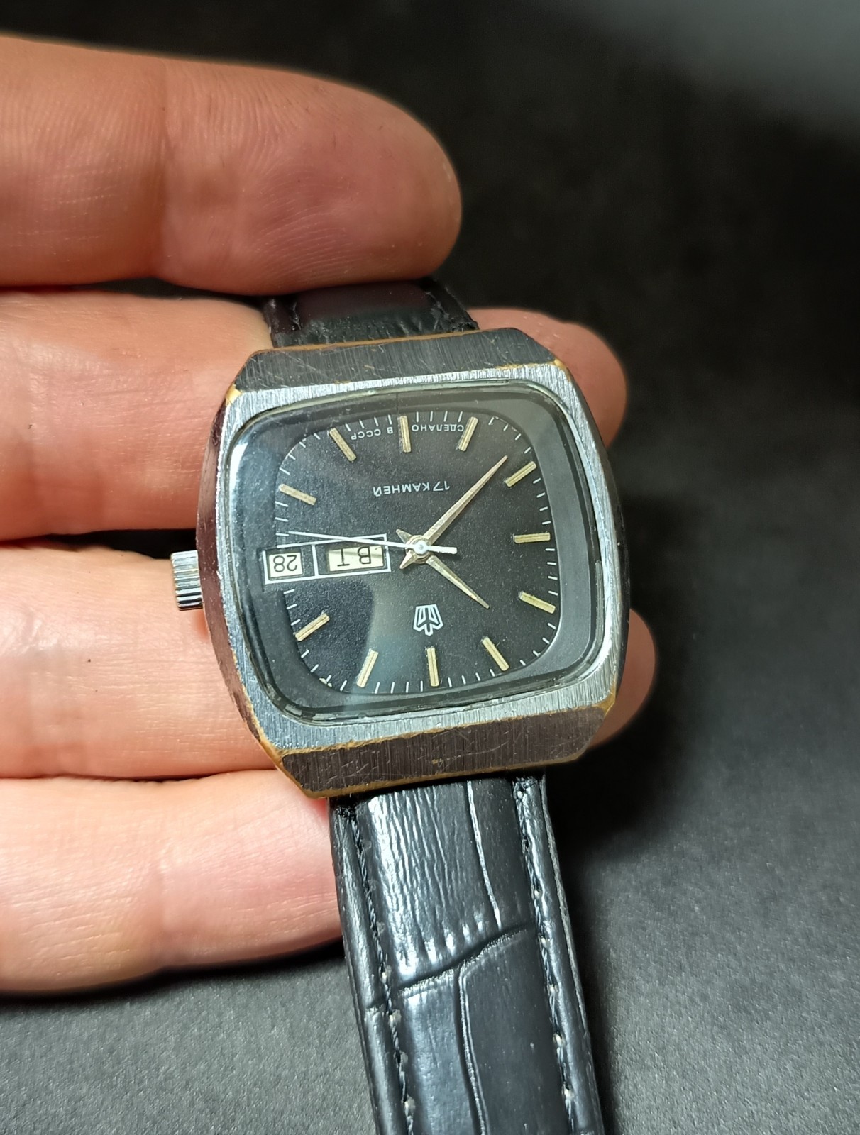 Vintage Men’s watch Poljot 17 jewels mechanical Soviet USSR