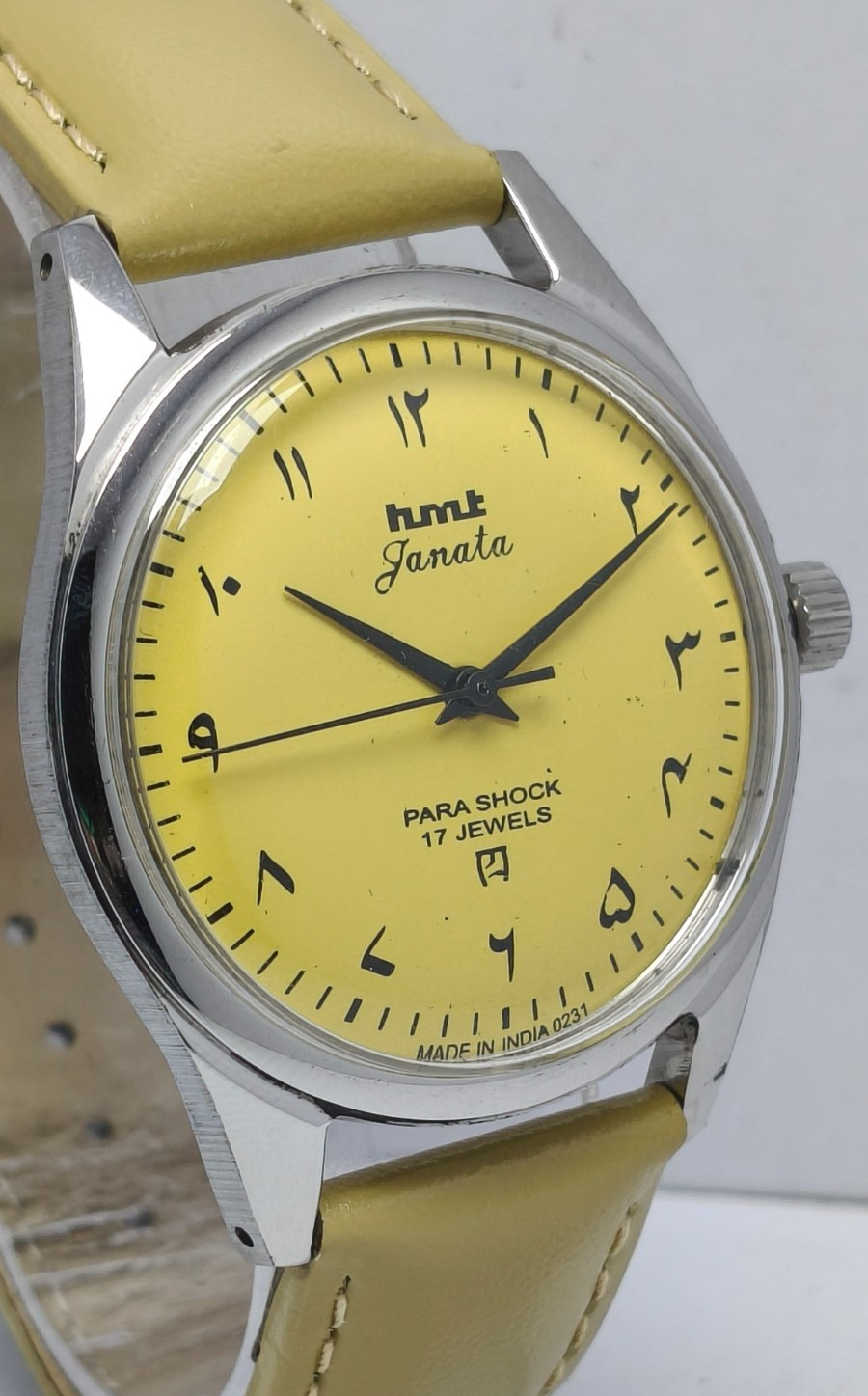 HMT Janata 17J Winding Arabic Wrist Watch For Men’s In Working Condition