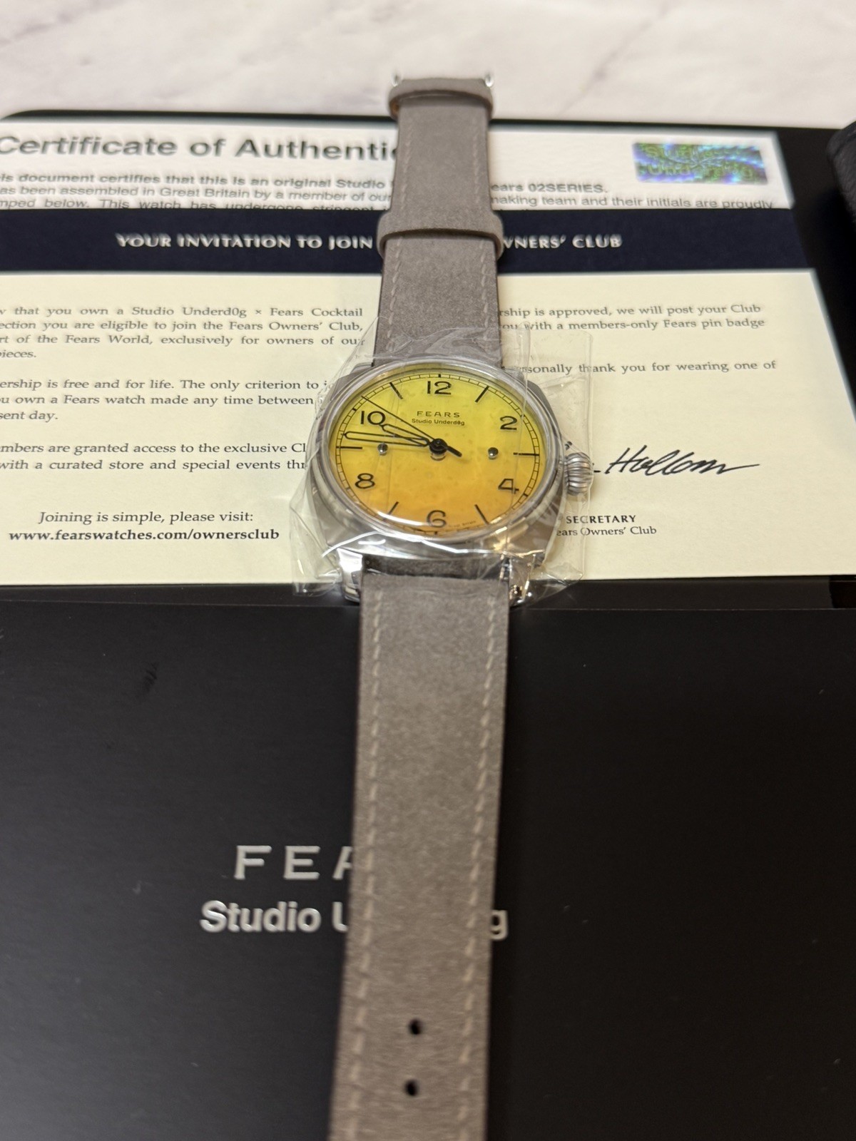 Fears x Studio Underd0g Mimosa 02 Series Watch – Full Set – Unworn – Limited
